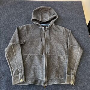 Jordan Nike Jumpman Hoodie Mens Medium Gray Full Zip Lined Pockets 632072-032